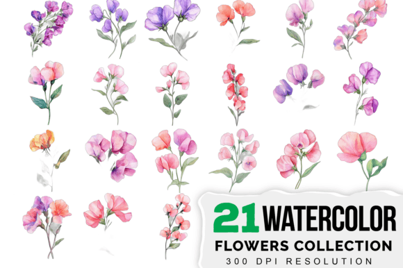 Boho Bouquet Watercolor Clipart Set Review