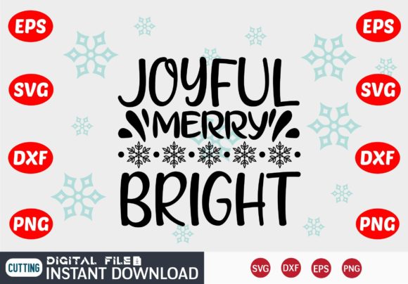 Joyful Merry Bright SVG: Graphics for Holiday Crafts