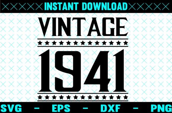 Vintage 1941 SVG Design for Crafts & Graphics