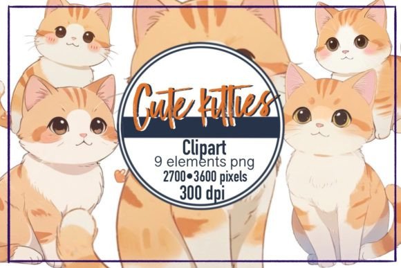 Watercolor Cats Cute White Clipart PNG Illustrations Review