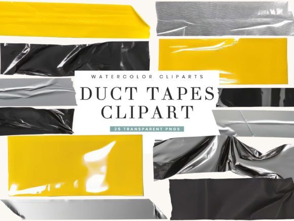 Watercolor Duct Tapes Clipart Bundle: Illustrations Review