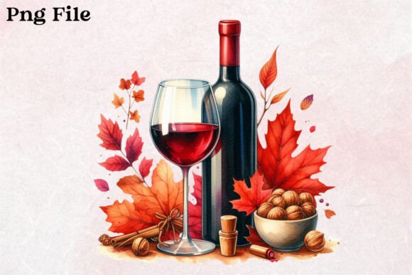 Watercolor Wine Bottle Clipart PNG Illustrations Review